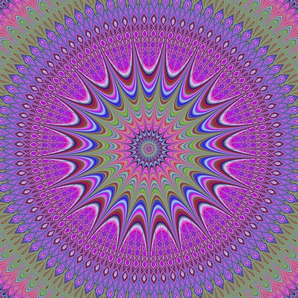 Abstracte Oosterse fractal mandala achtergrond — Stockvector