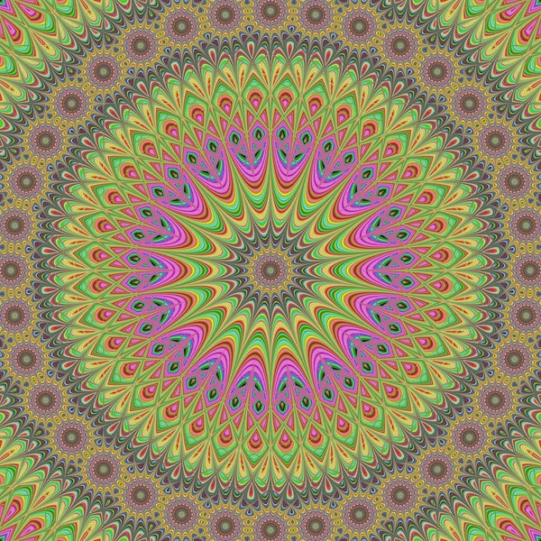 Αφηρημένη ανατολίτικα fractal Μάνταλα σχεδιασμού — Διανυσματικό Αρχείο