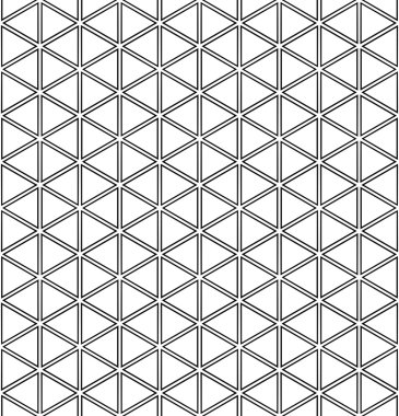 Siyah beyaz üçgen desen yinelenen