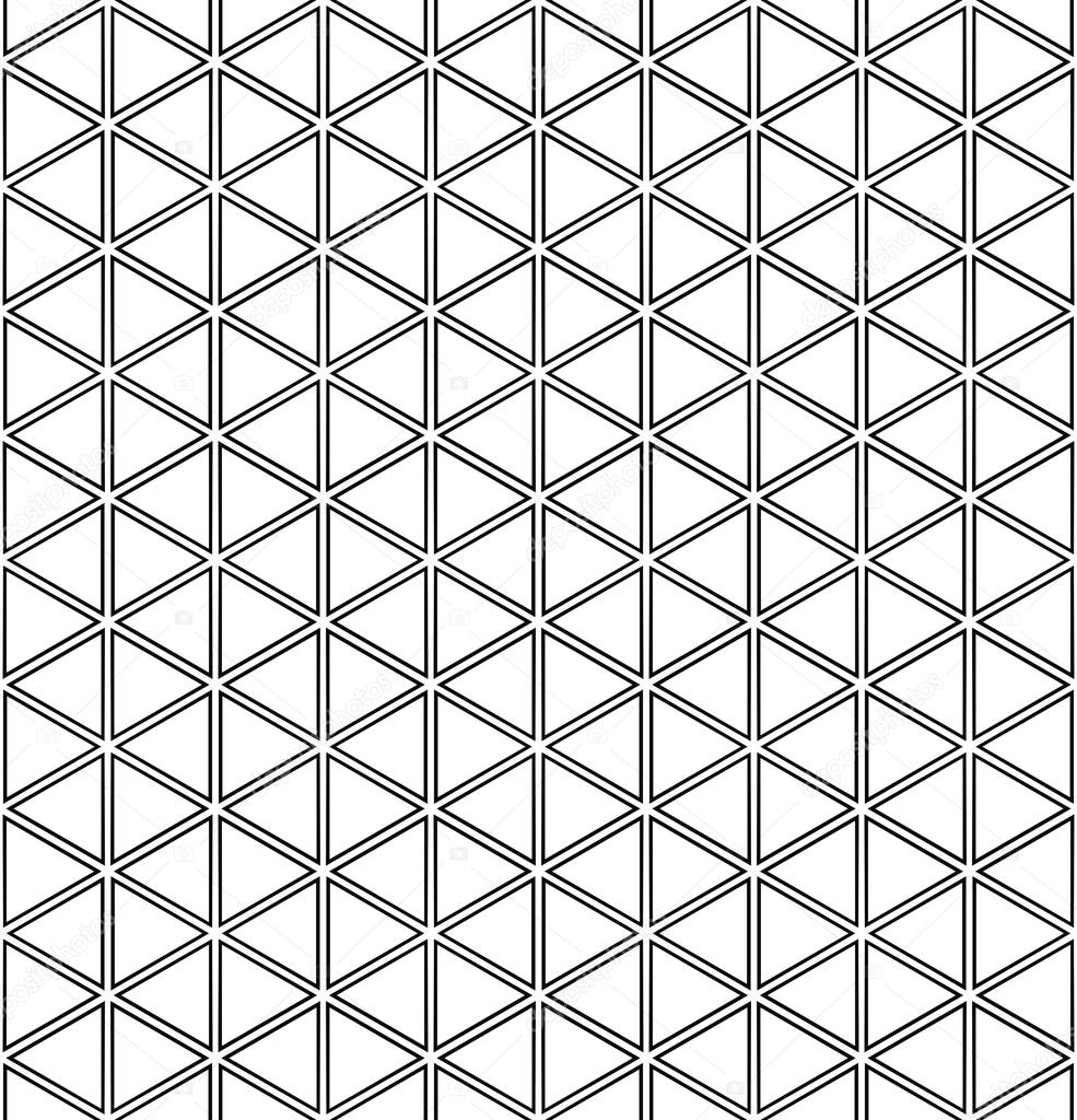Repeating black white triangle pattern