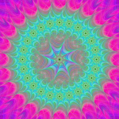 Soyut oryantal mandala tasarım arka plan