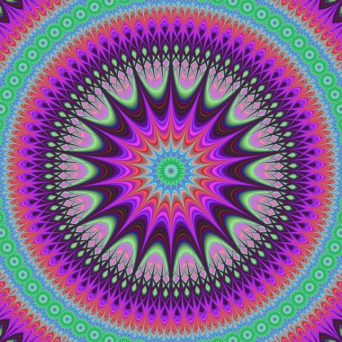 Soyut oryantal mandala tasarım arka plan