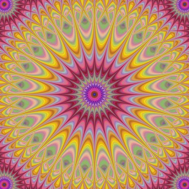 Soyut oryantal star fraktal arka plan