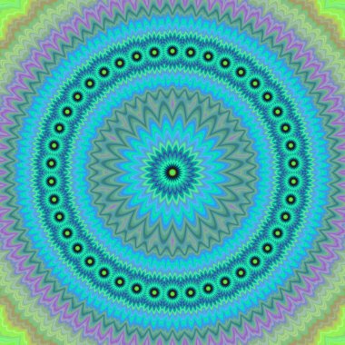 Hafif Mavi çiçek fraktal mandala arka plan