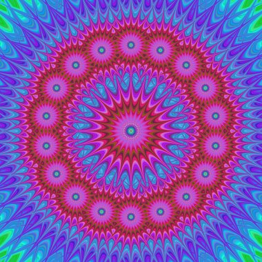 Soyut oryantal mandala tasarım arka plan