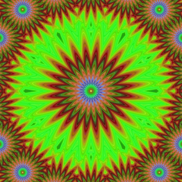 Αφηρημένο floral fractal Μάνταλα φόντο με σχέδιο — Διανυσματικό Αρχείο