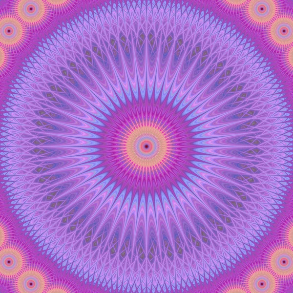 Abstracte Oosterse mandala fractal ontwerp achtergrond — Stockvector