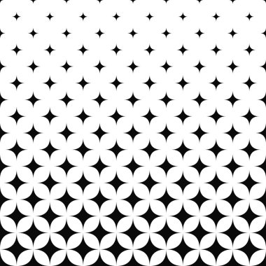 Dikişsiz tek renkli eğri yıldız desen