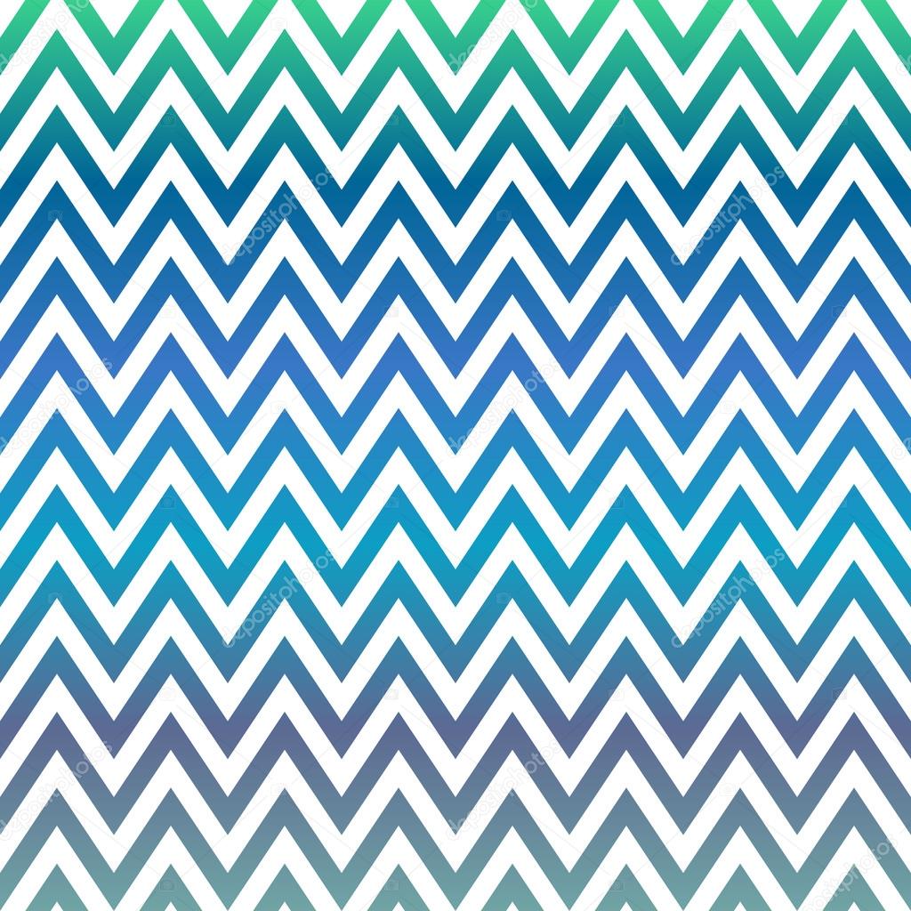 Blue and green chevron pattern background