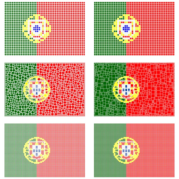 Флаг Мозаики Португалии — стоковый вектор