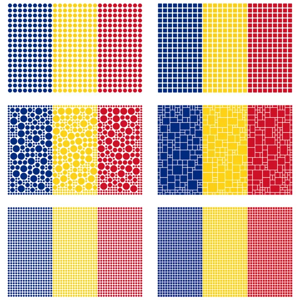 Флаг Мозаики Румынии — стоковый вектор