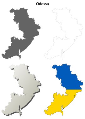 Odessa boş anahat harita seti