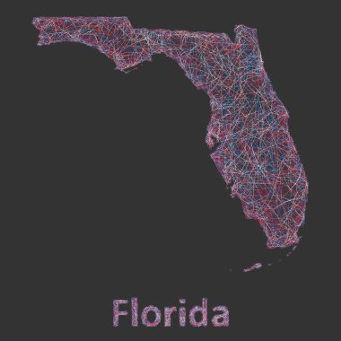 Florida çizgi sanat Haritası