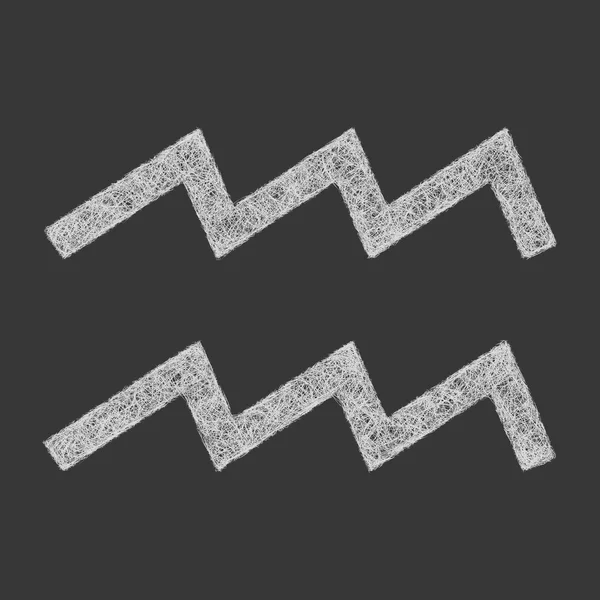 Signe du zodiaque dessin au trait — Image vectorielle 