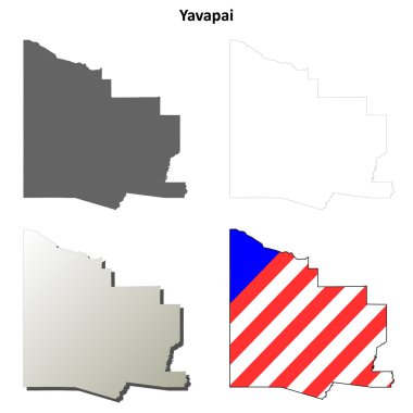 Yavapai County, Arizona anahat harita seti