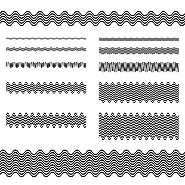 Projektowanie graficzne elementy - strony rozdzielacza linii zestaw — Wektor stockowy