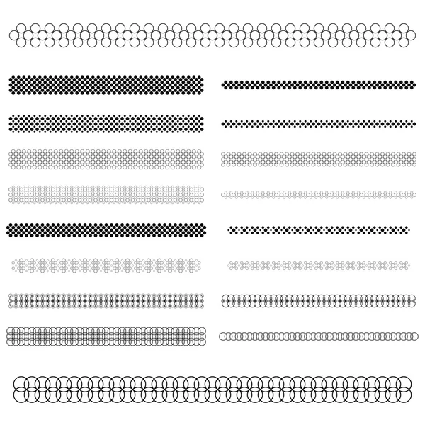 Graphic design elements - page divider line set — Stock Vector