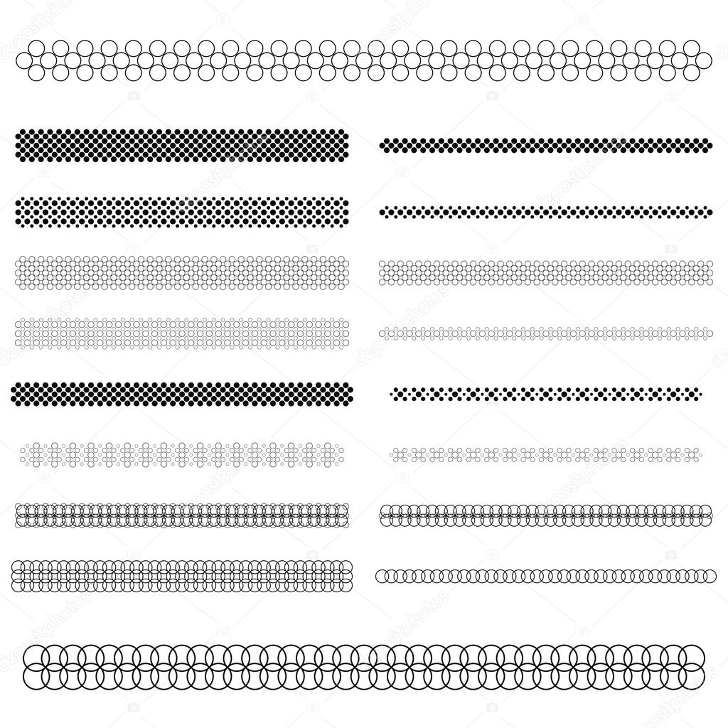 Graphic design elements - page divider line set