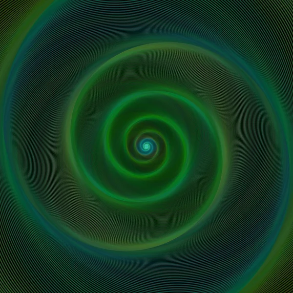 Escuro verde neon luz espiral fundo —  Vetores de Stock