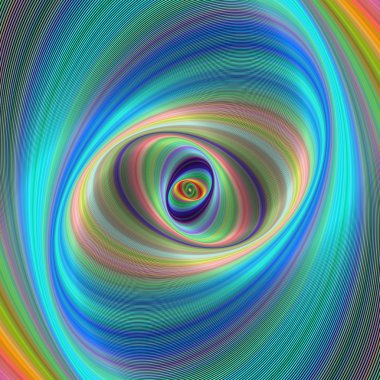 Renkli eliptik geometrik dijital arka plan