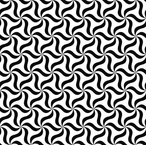 Seamless black white floral pattern — Stock Vector