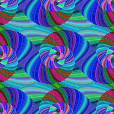 Soyut sorunsuz fraktal girdap deseni