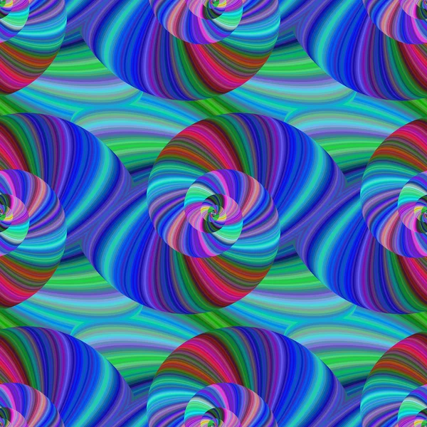 Modèle abstrait de tourbillon fractal sans soudure — Image vectorielle