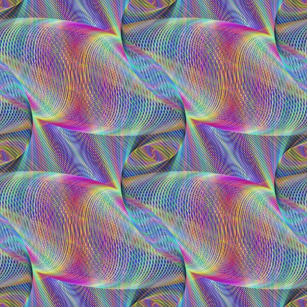 Patrón fractal metálico abstracto sin costuras — Archivo Imágenes Vectoriales
