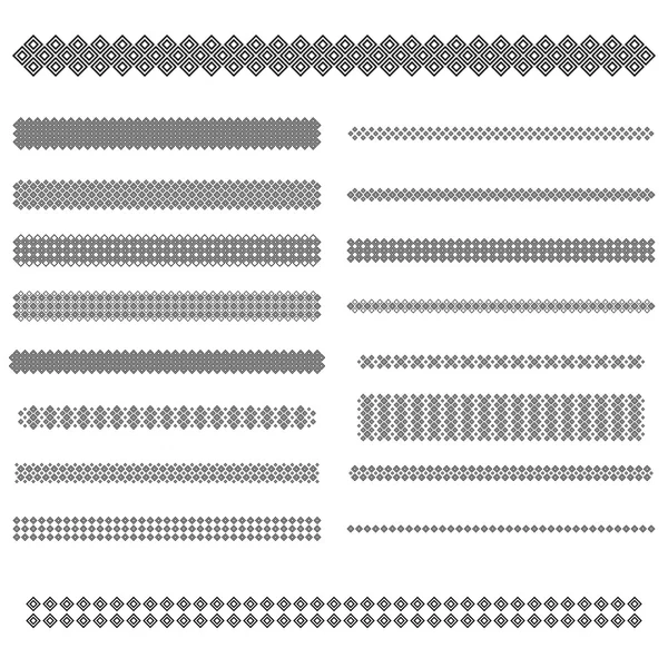 Eléments de conception - jeu de lignes de séparation de texte — Image vectorielle