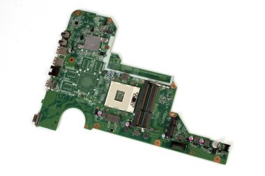 Notebook pc anakart beyaz arka plan üzerinde