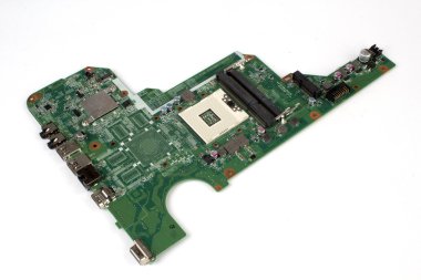 Notebook pc anakart beyaz arka plan üzerinde