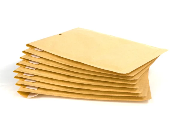 Large size bubble lined shipping or packing envelopes — Stock Photo, Image