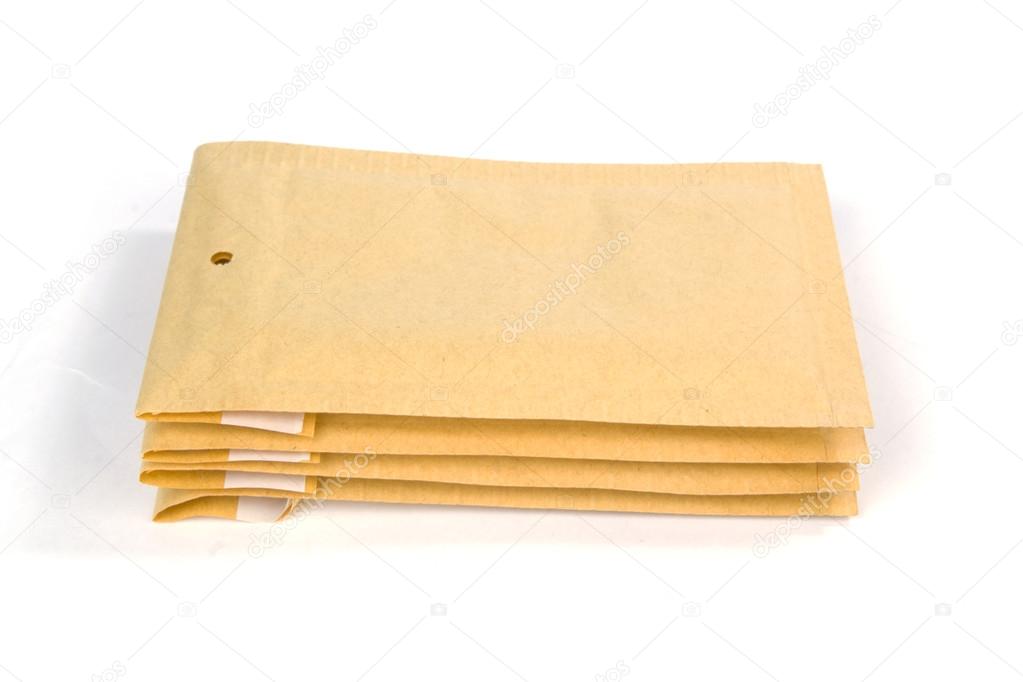 Small size bubble lined shipping or packing envelopes