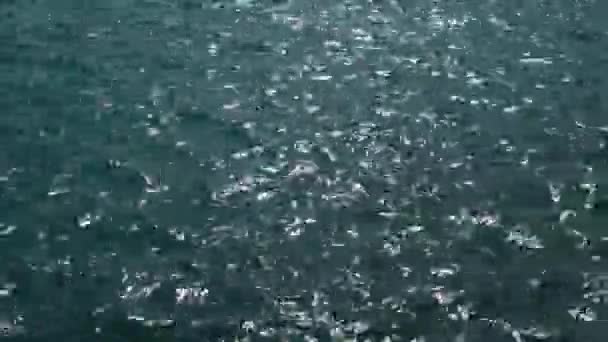 ギリシャのロードス マンドラキ港近くの地中海の星空ターコイズブルーの水 — ストック動画