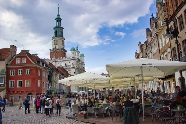 Wrocław Polska Maja 2019 Osoby Lubiące Spędzać Wolny Czas Głównym — Zdjęcie stockowe