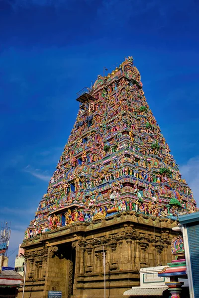 Chennai Ινδία Οκτωβρίου 2018 Εξωτερικά Του Arulmigu Kapaleeswarar Temple Ένας — Φωτογραφία Αρχείου