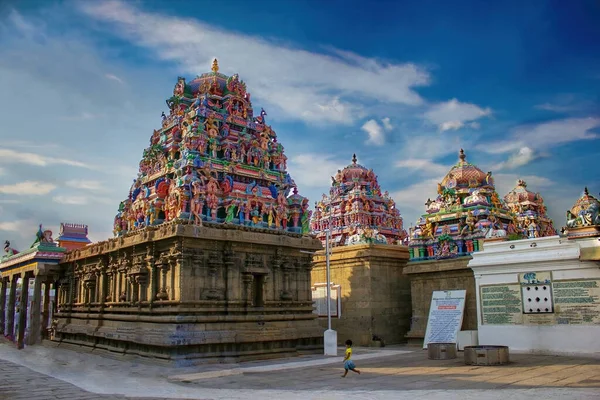 Chennai Indie Října 2018 Interiér Arulmigu Kapaleeswarar Temple Starobylý Hinduistický — Stock fotografie