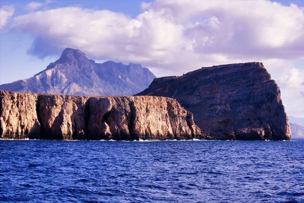 Крит Крета Греция Захватывающий Пейзаж Скалистой Горной Местности Острове Балос — стоковое фото