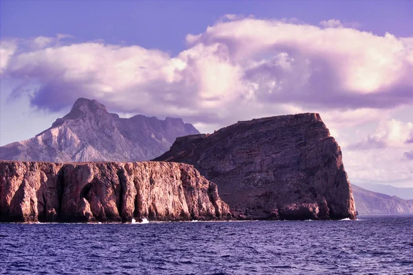 Крит Крета Греция Красивый Ландшафт Скалистой Горной Местности Острове Балос — стоковое фото
