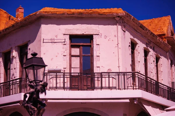 Crete Greece September 2017 Building Exterior Main City Center Location — Stock Photo, Image