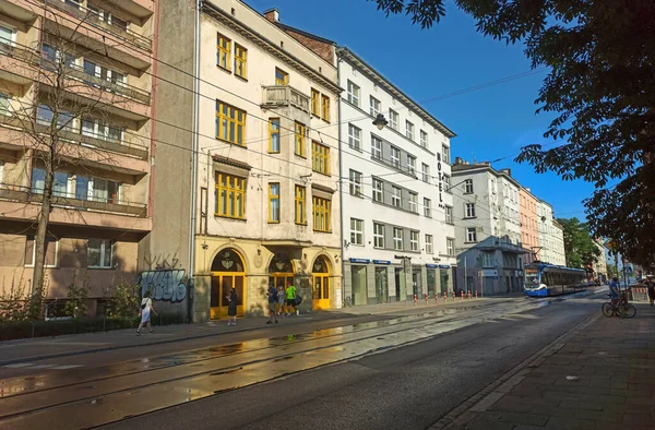 Cracóvia Polônia Março 2020 Arquitetura Edifícios Poloneses Localizada Área Kazimierz — Fotografia de Stock