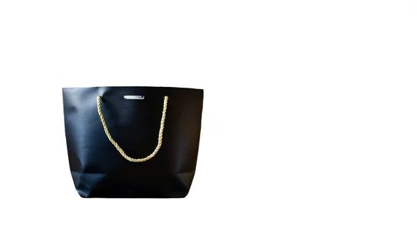 Schwarze Frauen Tragen Tasche Mit Schnur Der Seite Ohne Marke — Stockfoto