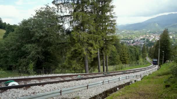 Zakopane Polsko Srpna 2021 Hora Gubalowka Funicular Stoupá Horu Gubalowka — Stock video