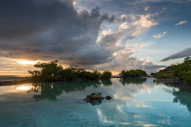 Karayip adası Curacao 'nun manzarası