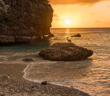 Karayip adası Curacao 'nun manzarası