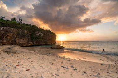 Karayip adası Curacao 'nun manzarası