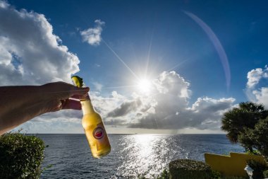 Karayip adası Curacao 'nun manzarası