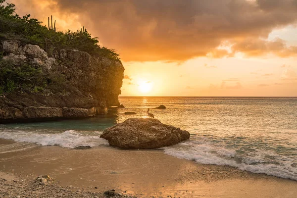 Vistas Isla Caribeña Curazao — Foto de Stock