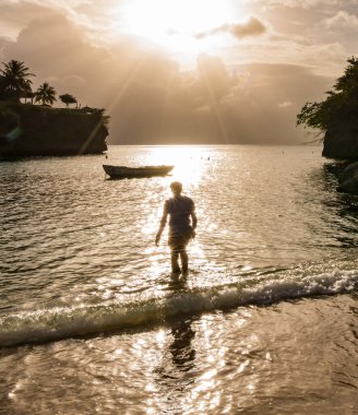 Beach views around the Caribbean island of Curacao