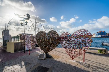 Curacao şehrinin manzarası